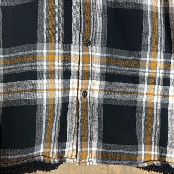 Levi’s plaid flannel shirt / jacket with warm Sherpa lining Size Small - Picture 4 of 11